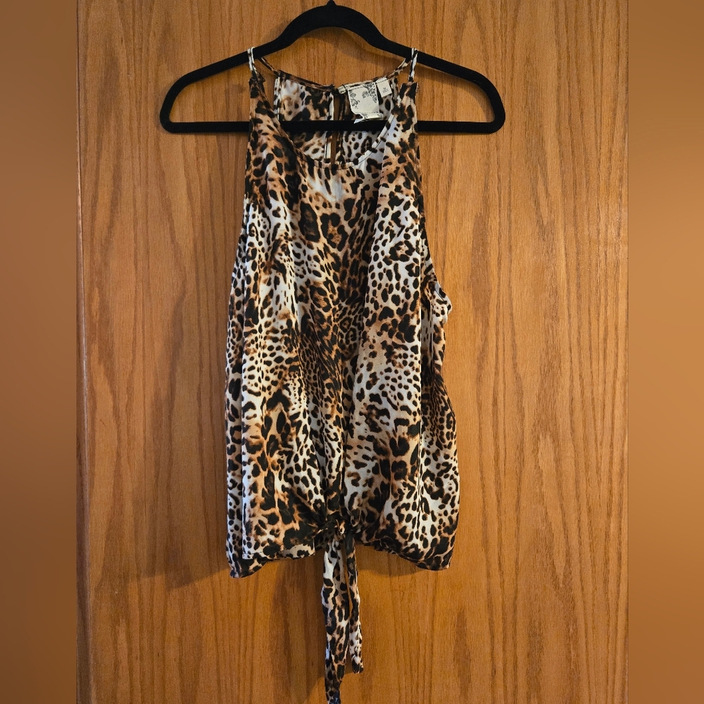 Blu Pepper Animal Print Tank Top